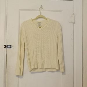 White Knitted Sweater
